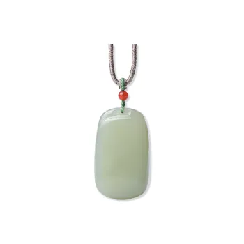 The Call Of The Heart Hetian Jade Pendants Green Jade Unisex