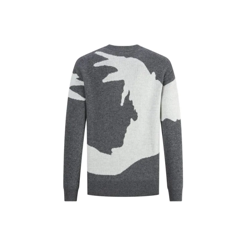 EMPORIO ARMANI FW23 Sweater Women's Gray White-1
