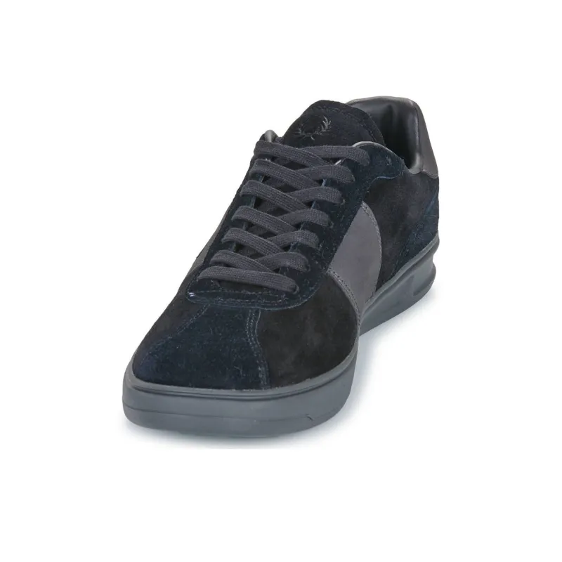 FRED PERRY Low Top Skateboard Shoes Men's Black-4