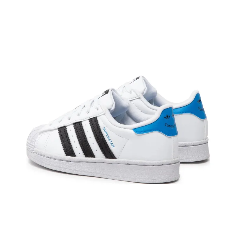 Adidas Superstar J Anti Slip Wear Resistant Low Top Kids' Skateboarding Shoes White Kids'-1