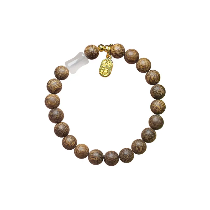 JIAFULAI Golden Sandalwood Bracelets Unisex-0
