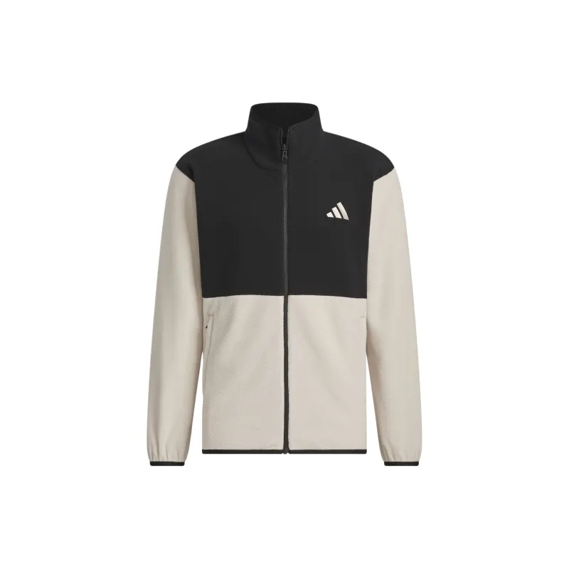 Adidas THREE IN ONE FLEECE JACKET Jackets & Coats Unisex Light Umber-1