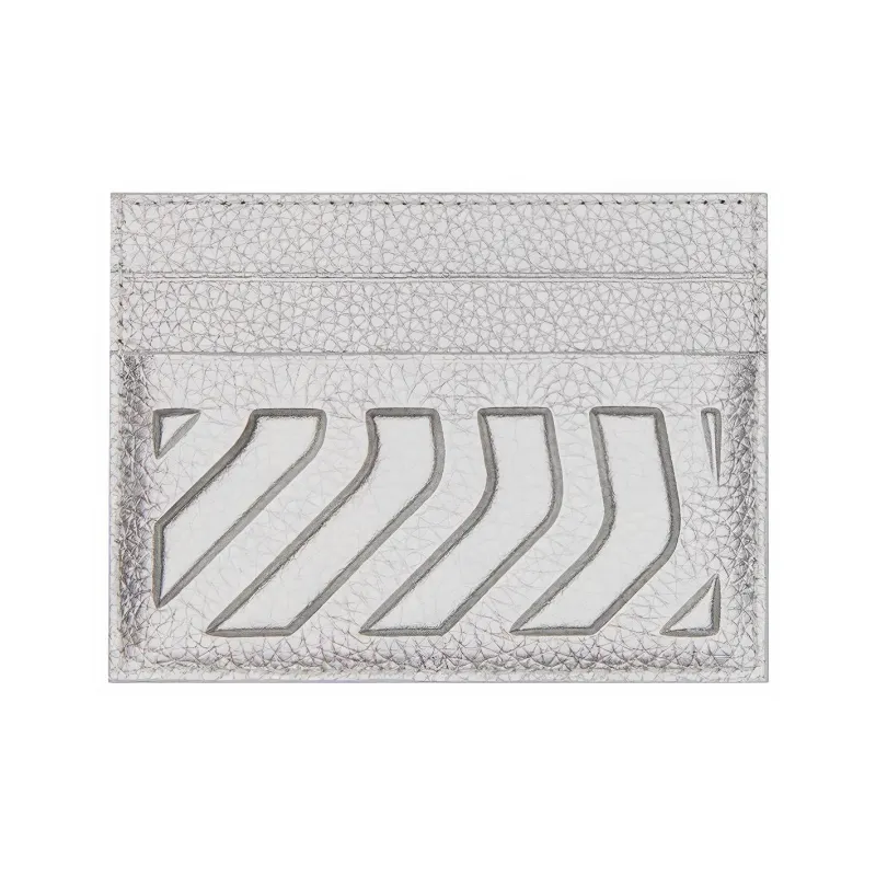 Balenciaga Car Card Holder Metallized Silver-1