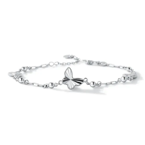 Right Hand Waiting S925 Silver Bracelets Women's
