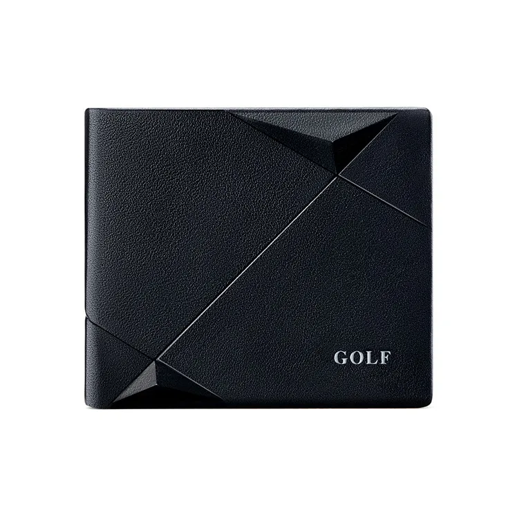 GOLF Cow Leather Belts Men's Black/Black Gold 3.5cm-5