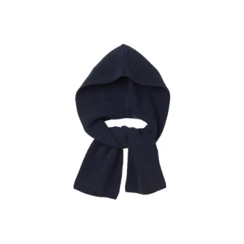 Sandro Sheep Wool Knit Scarves Women's Dark Blue