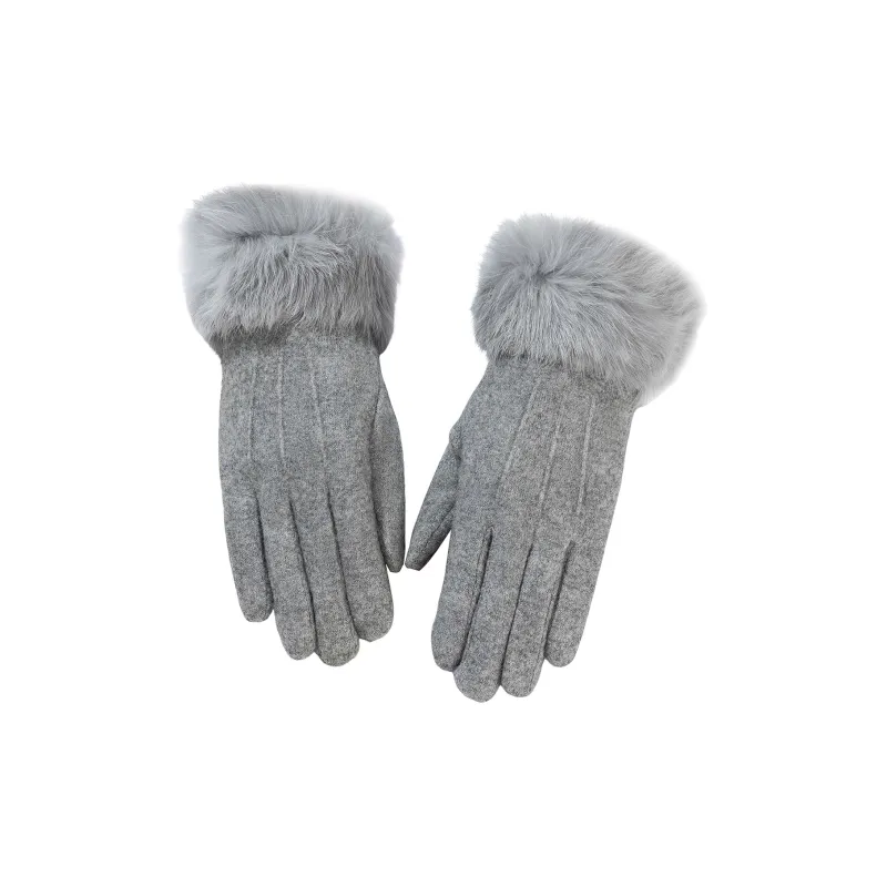 Shanghai Story Wool Blend Knit Gloves Women's 5 Colors-12
