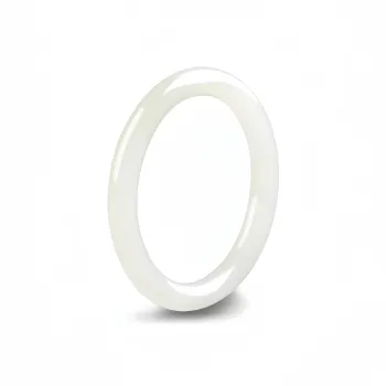 MUSHIFEN Hetian Jade Bangles Pale Greenish White Jade Women's
