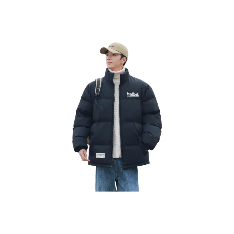 FONDLOOK Puffer Jacket Unisex Black-2