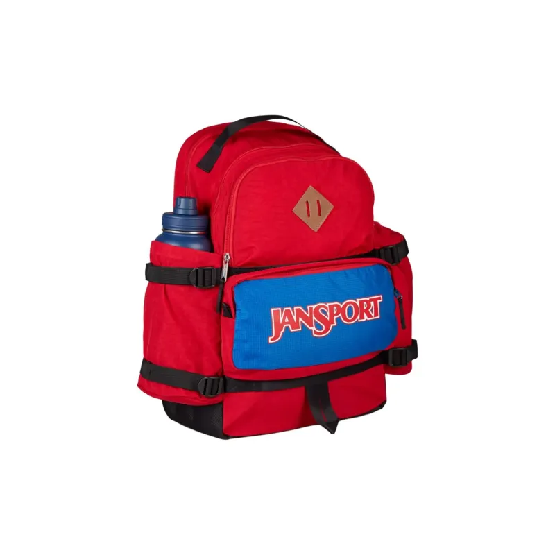JanSport Recycled Nylon Backpack Unisex Red-1