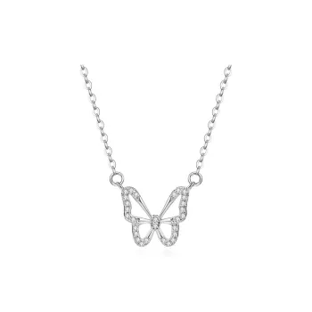 CHINA GOLD S925 Silver With Topaz Necklaces Women's