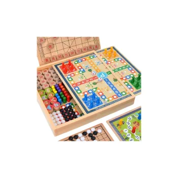 QCF 13-in-1 Ludo Go And Jump Chessboard Set Board Games