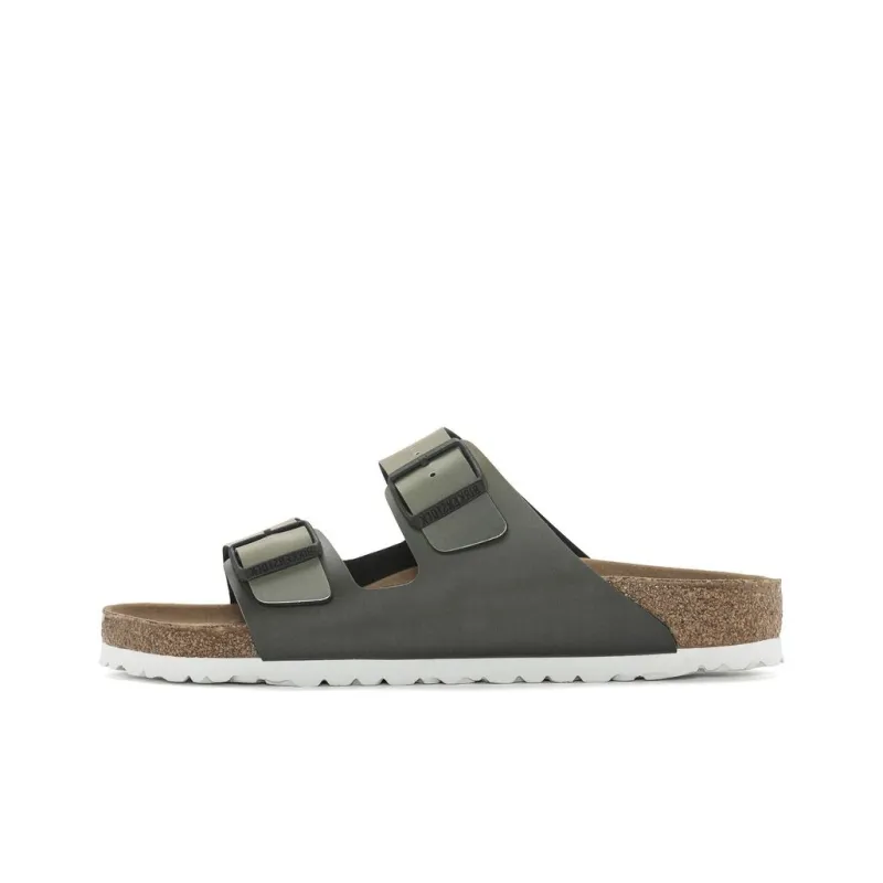 Birkenstock Arizona Series Slip-Resistant Slide Slippers Men's Softwood Brown Regular-0
