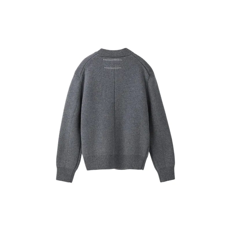 RECTO FW24 RUTH COMPACT KNIT CARDIGAN Sweater Women's Melange Grey/Mixed Color Gray-1