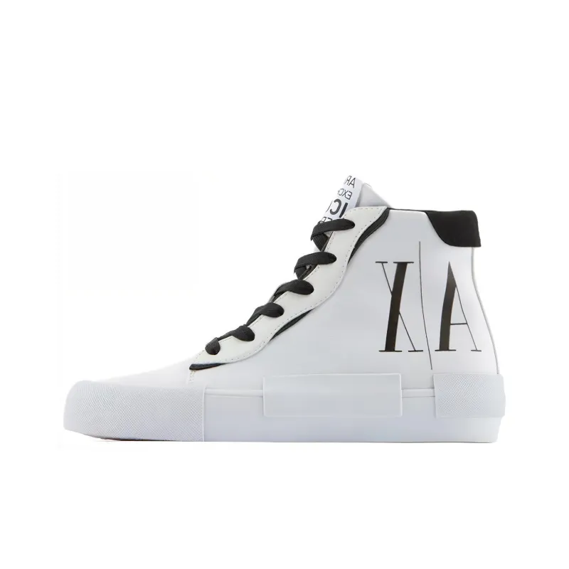 ARMANI EXCHANGEAE Icon High Top Skateboard Shoes Women's White-0