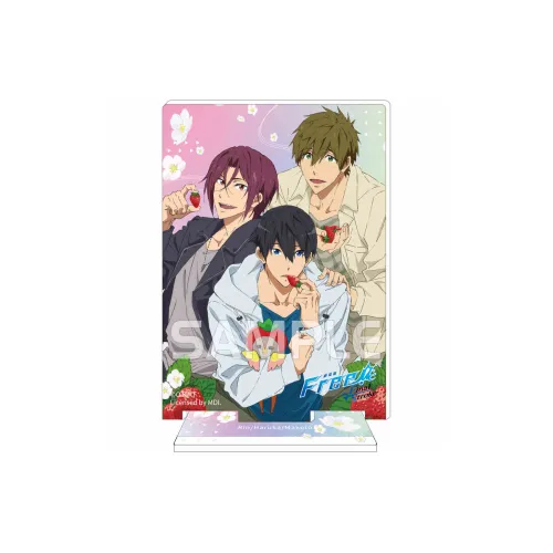 Xhdm Free! Haruka Nanase, Makoto Tachibana, Akari Sosaka, Strawberry Collection Acrylic Stands