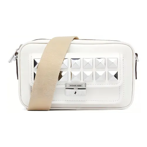 MICHAEL KORS Bradshaw Leather Camera Bags Crossbody Bags Shoulder Bags Women's White