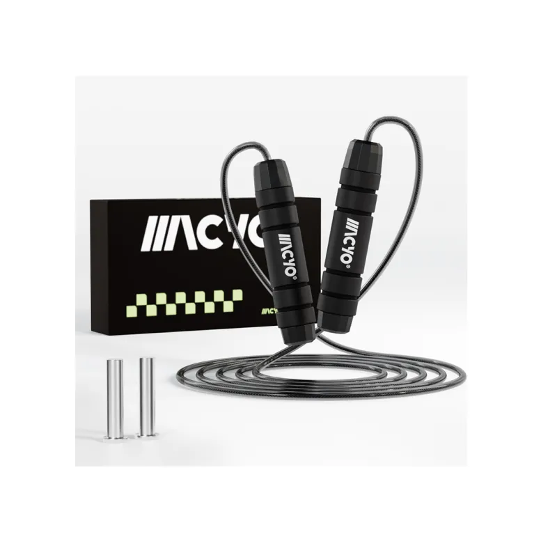 MACYO Fitness Training Non Countable Jump Ropes Fitness Crowd PVC+Steel Wire Rope, Foam Controller-4