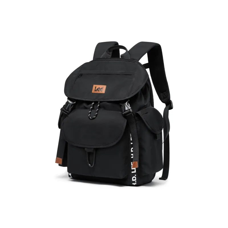 Lee Fabric Backpack Regular Unisex Rock Soil Brown/Obsidian Black-8