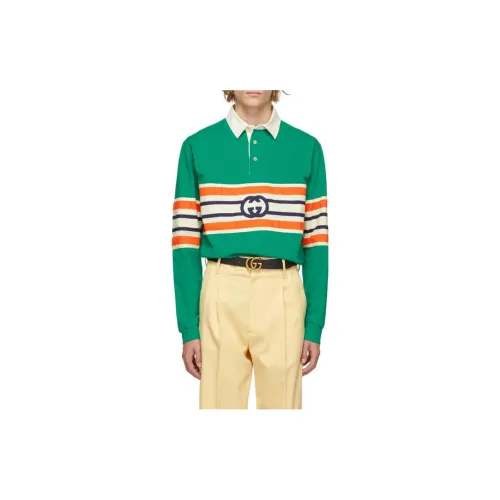 GUCCI Polo Shirts Men Green