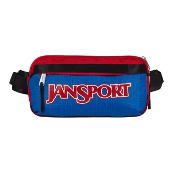 JanSport Recycled Nylon Fanny Pack Unisex Red & Blue