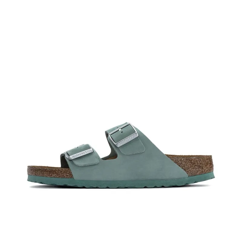 Birkenstock Arizona Soft Footbed Slip-Resistant Slide Slippers Women's Emerald Narrow Fit-0