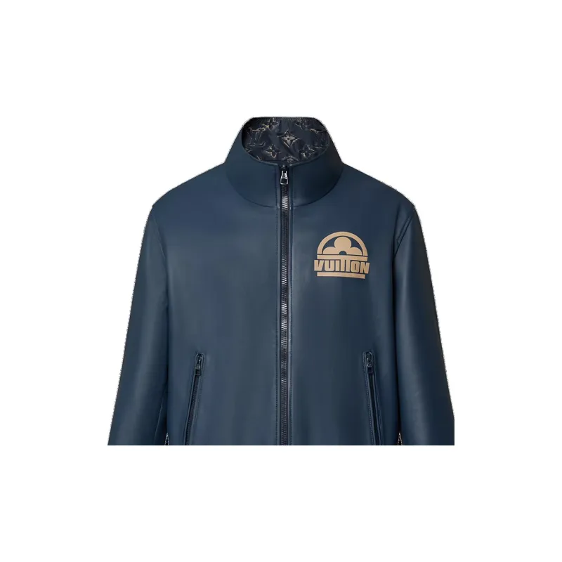LOUIS VUITTON Monogram Reversible Leather Mix Blouson-5