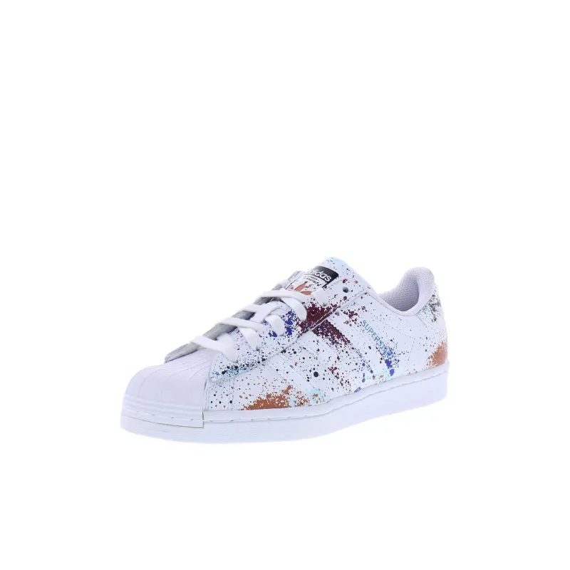 Adidas Anti Slip Wear Resistant Low Top Kids' Skateboarding Shoes White Kids'-0
