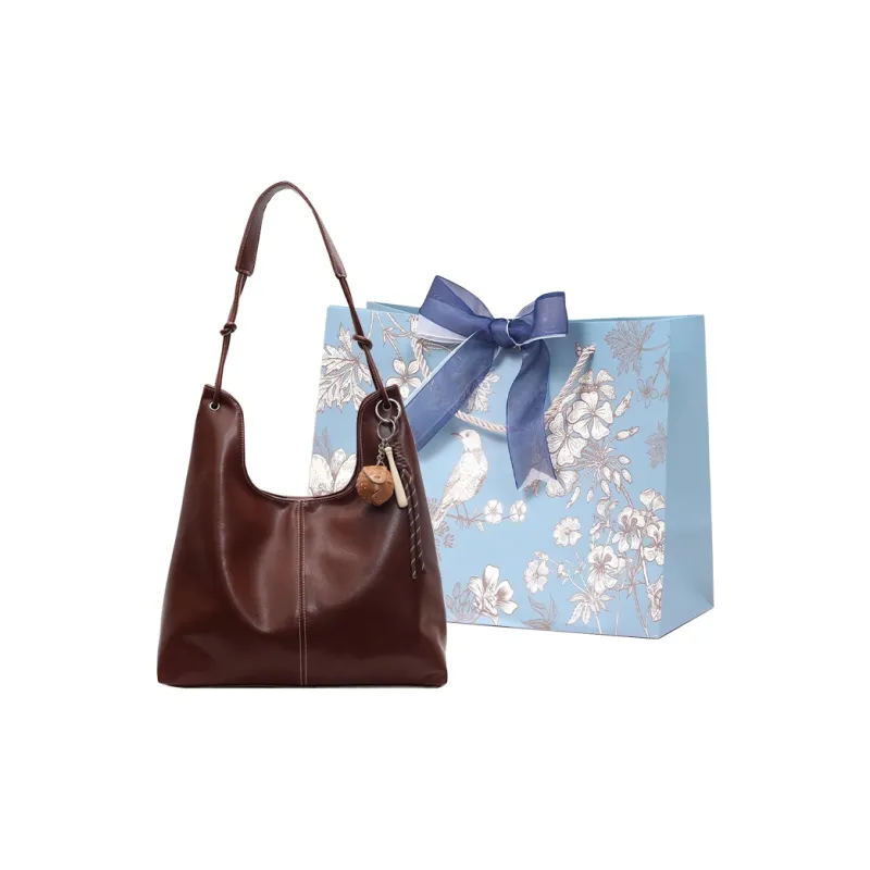 REDOO PU Shoulder Bag Women's Black/Brown/Coffee/Gray-18
