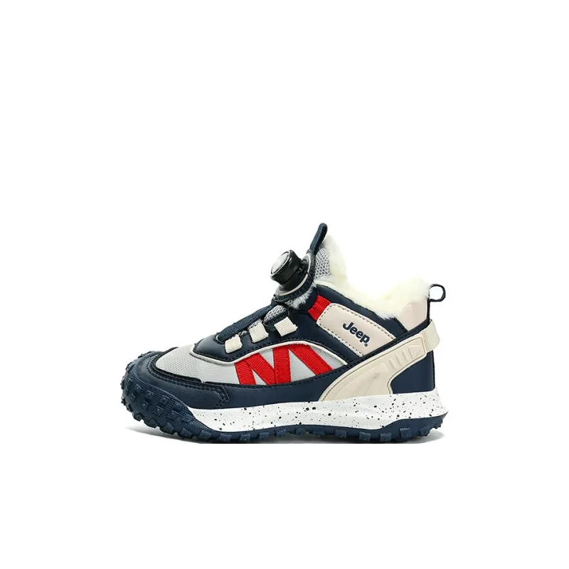 Jeep Slip Resistant Anti Kick Abrasion Resistant Breathable Thermal High Top Kids Lifestyle Shoes Kids'-11