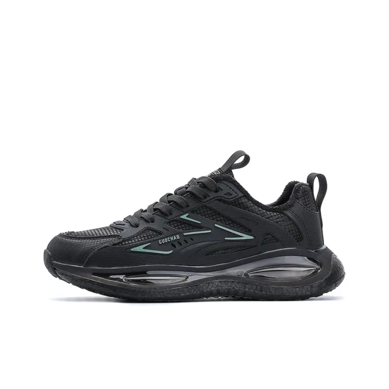 POLUDIYIPI Running Shoes Unisex Low Top Crystal Velvet Black-2