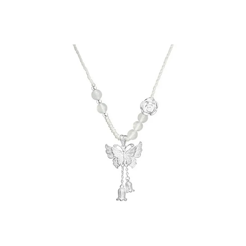 FUSSEM S999 Fine Silver Necklaces Women's-0