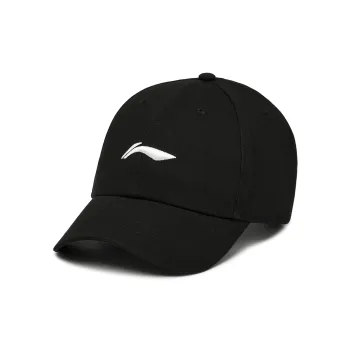 LiNing Sports Life Collection Cotton Baseball Cap Baseball Cap Sports Cap Unisex Black