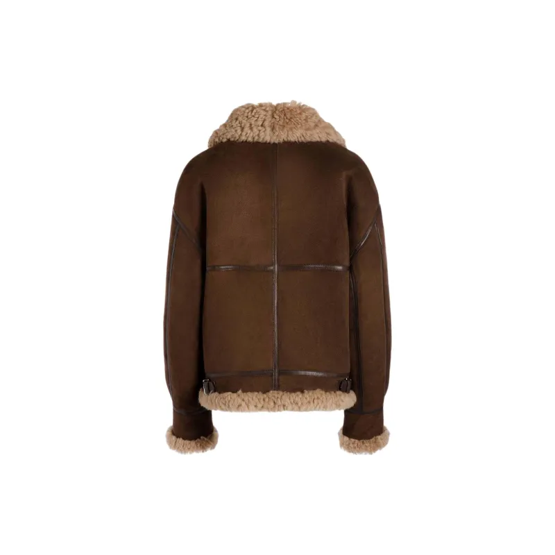 BALLY Shearling trim Leather Jacket-1