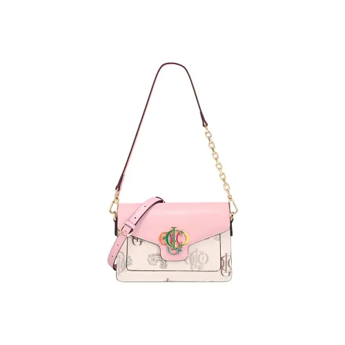 COOGI Synthetic Leather Shoulder Bag, Crossbody Bag Regular Women's Pink/Coffee