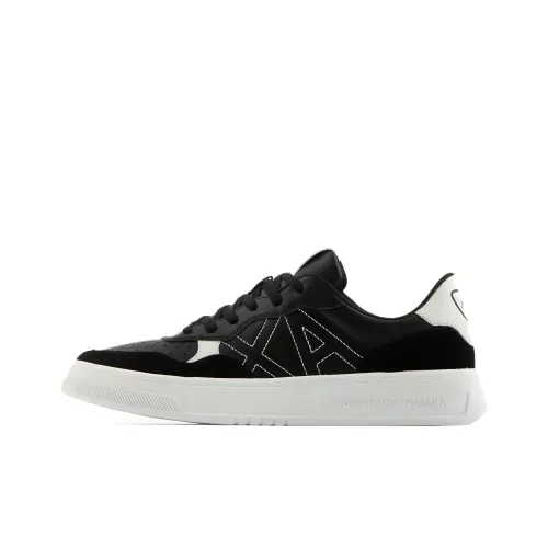 ARMANI EXCHANGE Skateboard Shoes Men Low-Top Black