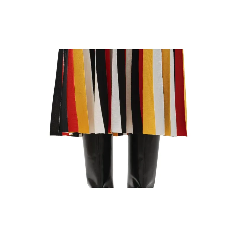 Chloé Pleated Flared Midi Skirt-4
