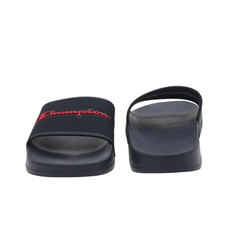 Champion Slip-Resistant Slide Slippers Men's Blue Red-3