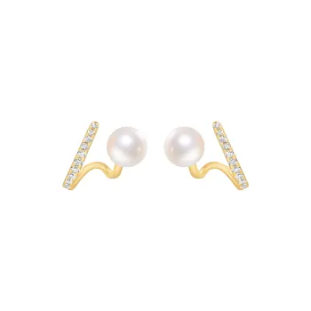 First Fortune S925 Silver Stud Earrings Women's