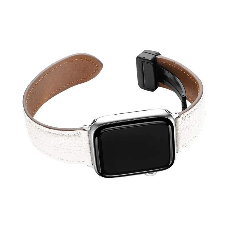 ZHENGGUANG Watch Band Apple Compatibility Cowhide Leather Material-4