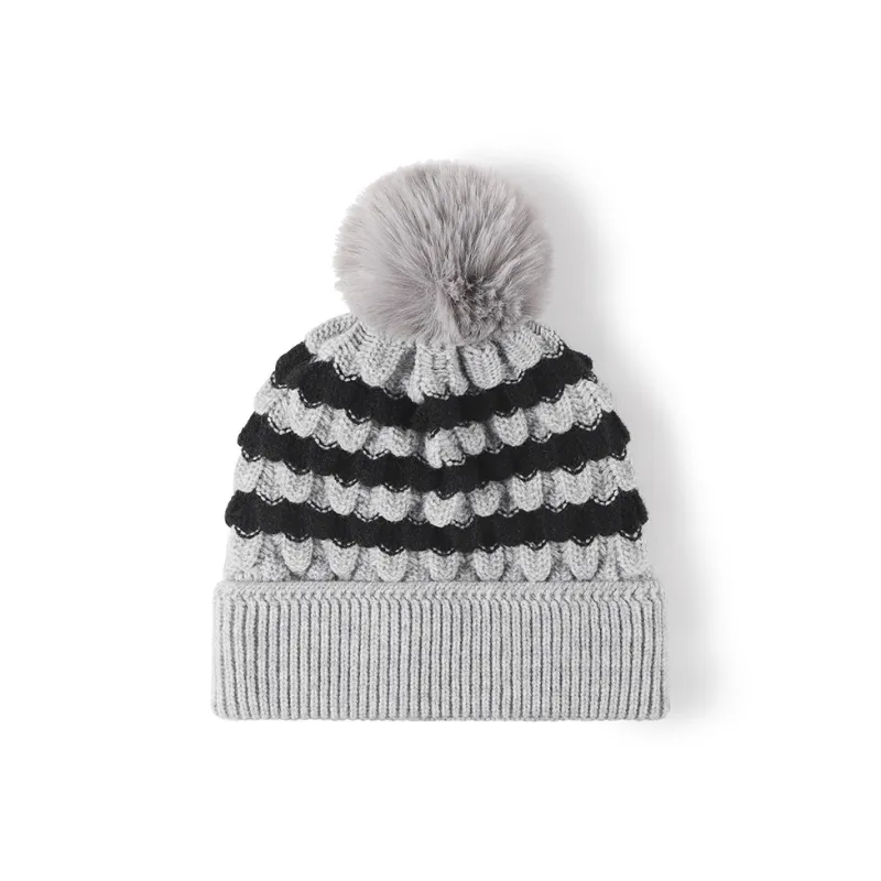 FREE RABBITⅡ New Faux Rabbit Fur Beanies Unisex-2