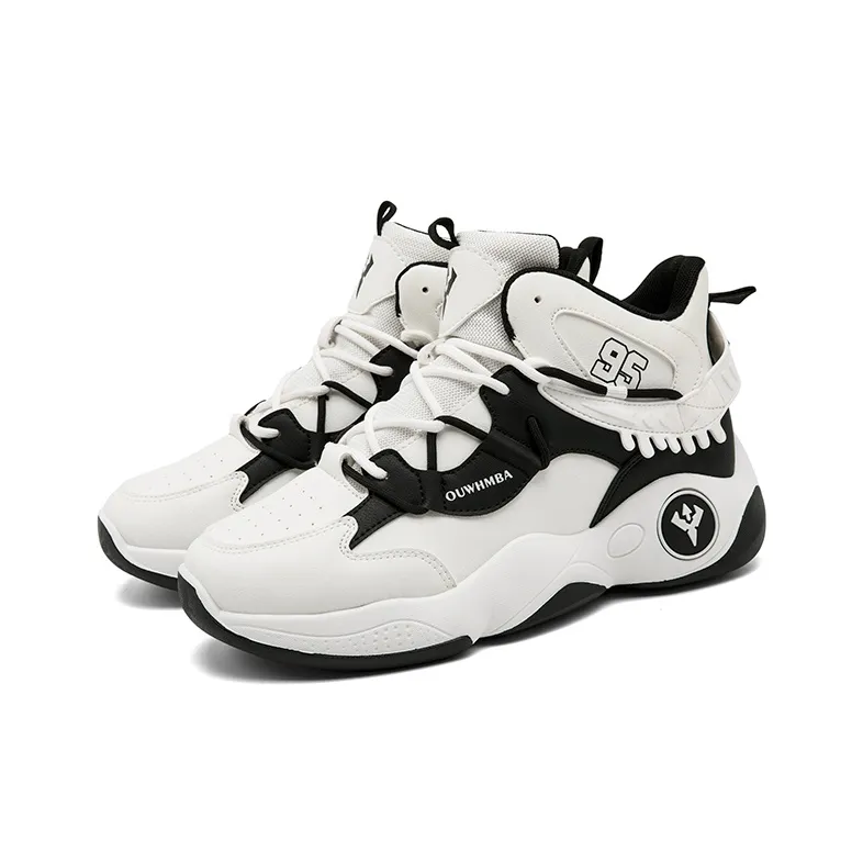 OUWENHEIMANBA Cushioning Coverage Rebound Height Increase Abrasion Resistant Breathable High Top Basketball Shoes Men's-2