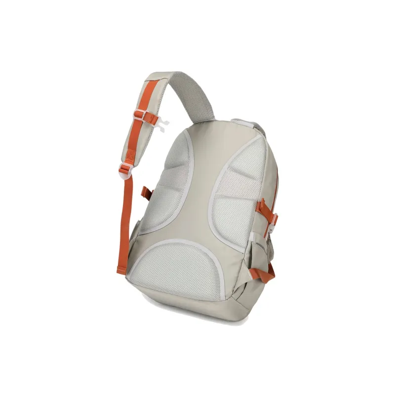 ZUOFEIFAN Nylon Backpack Women's Beige With Green-4