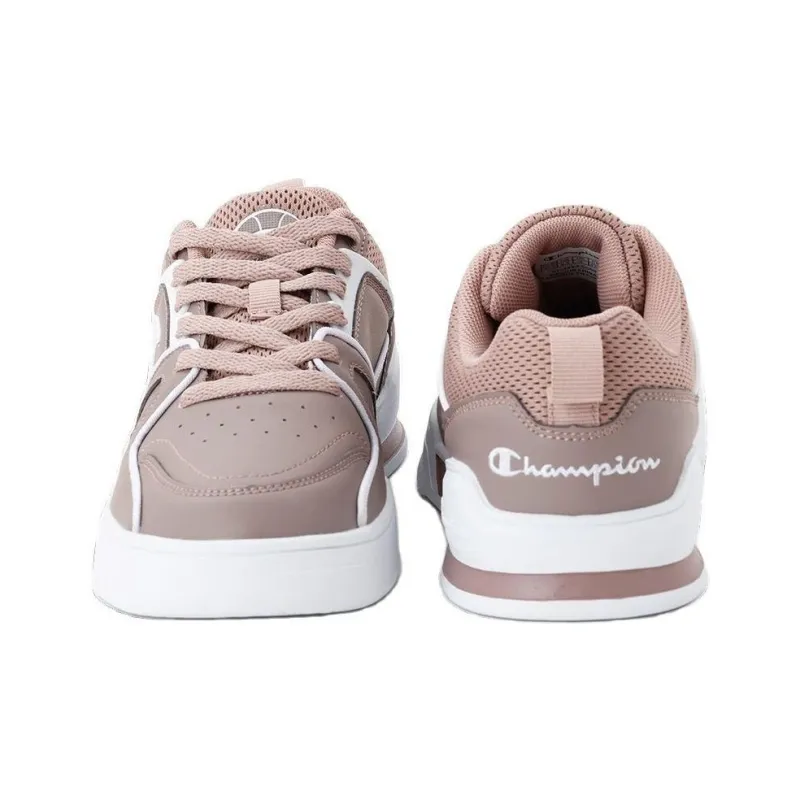 Champion Cushioning Anti Slip And Wear Resistant Low Top Casual Shoes Women's Gray Pink-4