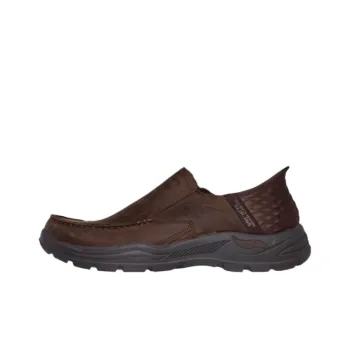 Skechers Arch Fit Motley Anti-Slip Wear-Resistant Low-Top Casual Shoes Men's Brown
