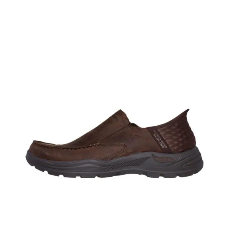Skechers Arch Fit Motley Anti-Slip Wear-Resistant Low-Top Casual Shoes Men's Brown-0