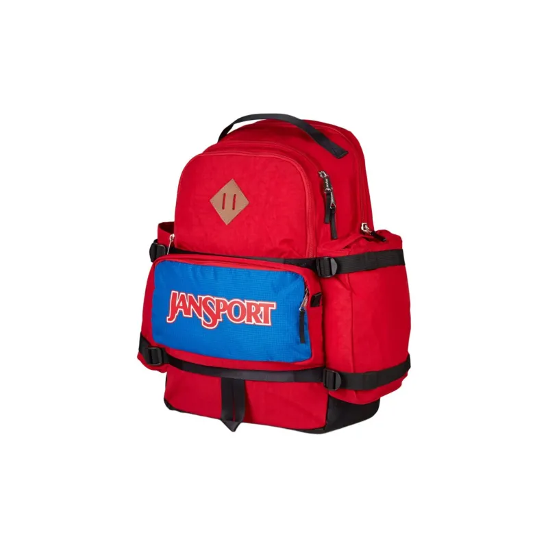 JanSport Recycled Nylon Backpack Unisex Red-2