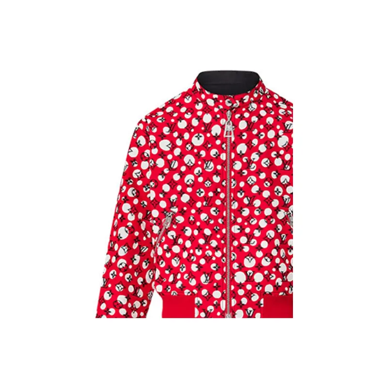 LOUIS VUITTON X Yayoi Kusama Reversible Infinity Dots Bomber Jacket Rouge Vif/Red/White-6