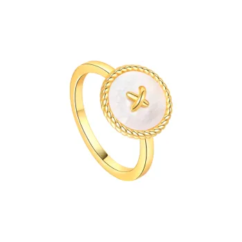 BABYBEI 925 Sterling Silver Mother Of Pearl Rings Women's