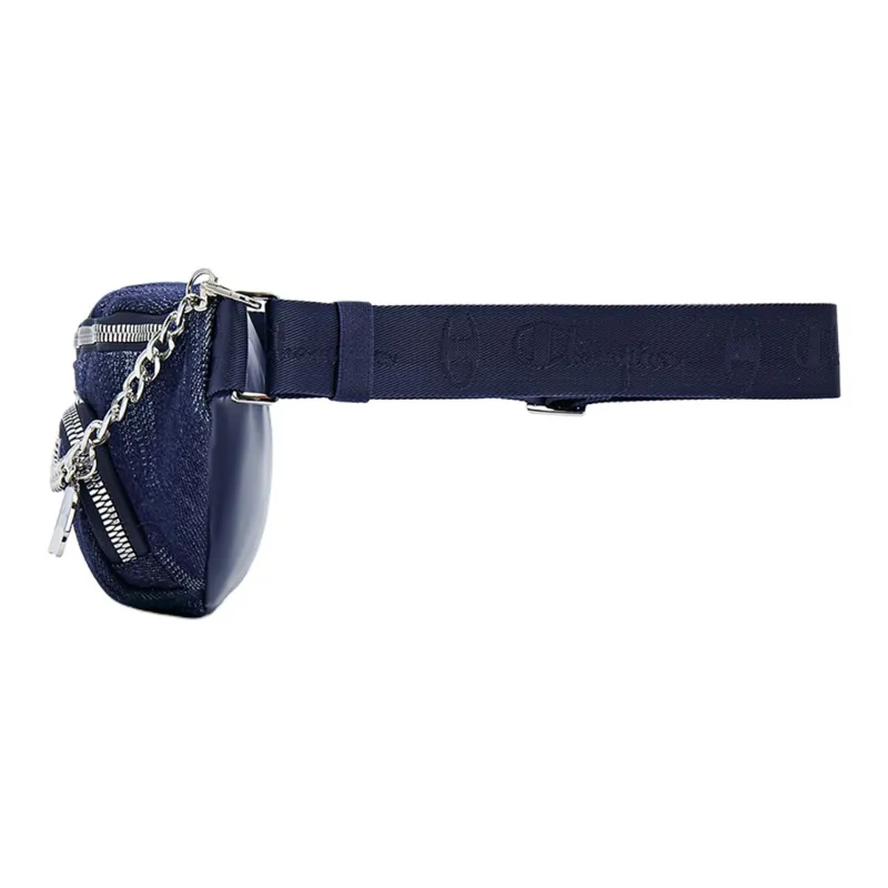Champion Fabric With Synthetic Leather Fanny Pack Regular Unisex Iron Blue/Photon Gray/Black-1